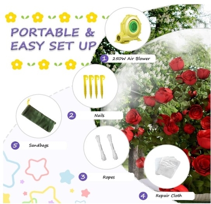 10FT Inflatable Snow Globe 0.5mm PVC Dekorasi Natal Raksasa Transparan Inflatable Bubble Igloo Tent