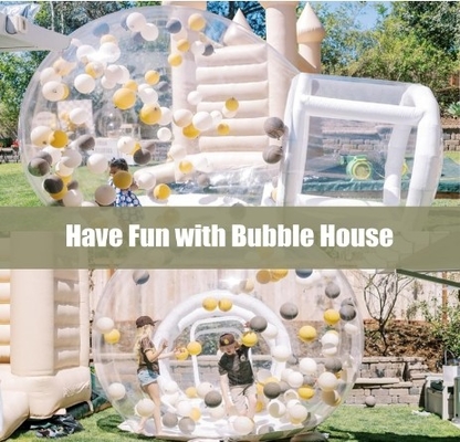 Tenda Gelembung Luar Ruangan transparan Crystal Dome Tenda Gelembung Ledakan Dengan Balon untuk pernikahan