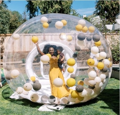 Tenda Gelembung Luar Ruangan transparan Crystal Dome Tenda Gelembung Ledakan Dengan Balon untuk pernikahan