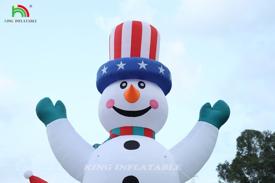 26/33FT Outdoor Christmas Snowman Inflatable Giant Inflatable Snowman dengan Blower untuk Natal Liburan Indoor Outdoor Party Dekorasi Taman