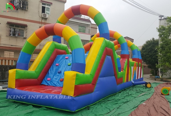 Pertandingan rintangan tanah komersial olahraga permainan rintangan kembung untuk anak-anak