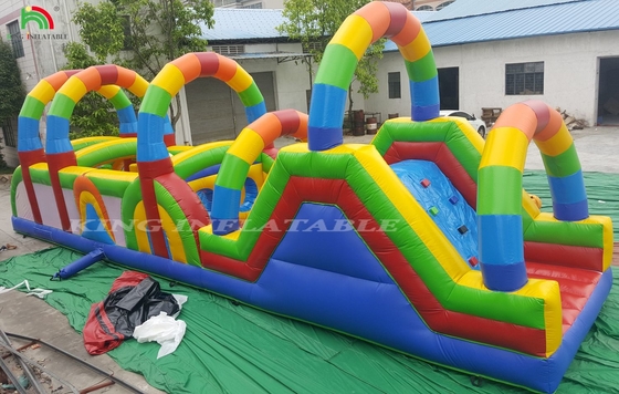 Pertandingan rintangan tanah komersial olahraga permainan rintangan kembung untuk anak-anak