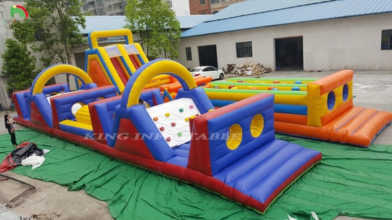 Extreme Insane Inflatable Obstacle Course Dewasa Extreme Inflatable Large Assault Obstacle Course