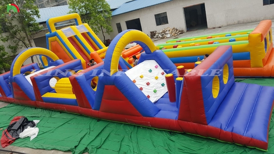 Extreme Insane Inflatable Obstacle Course Dewasa Extreme Inflatable Large Assault Obstacle Course