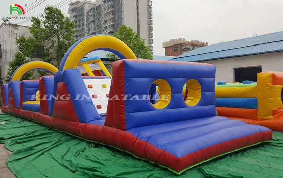 Extreme Insane Inflatable Obstacle Course Dewasa Extreme Inflatable Large Assault Obstacle Course