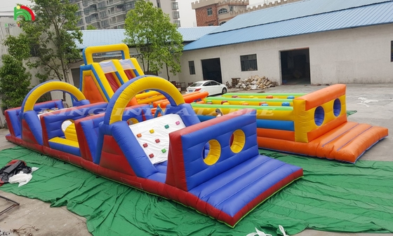 Extreme Insane Inflatable Obstacle Course Dewasa Extreme Inflatable Large Assault Obstacle Course