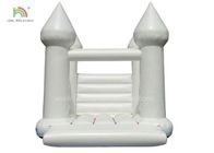 White PVC Tarpaulin Adult Princess Bouncy Castle Untuk Pernikahan Garansi 1 Tahun