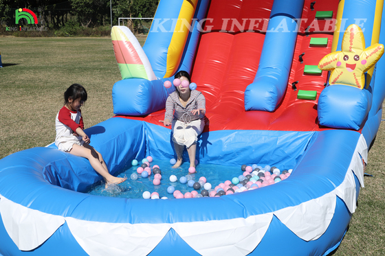 Slide Air Komersial Slide Air Inflatable PVC Untuk Anak Slide Inflatable Dengan Kolam Renang Slide kering basah Dewasa