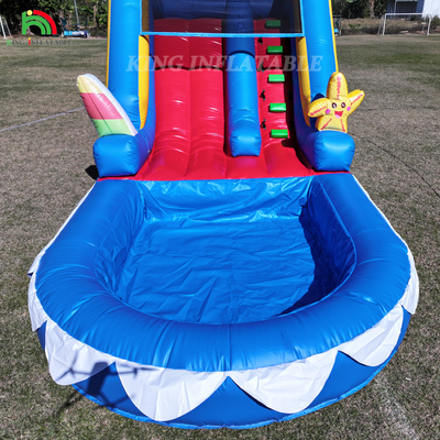 Slide Air Komersial Slide Air Inflatable PVC Untuk Anak Slide Inflatable Dengan Kolam Renang Slide kering basah Dewasa