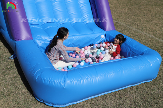 Outdoor Commercial Inflatable Bouncer Combo Bounce House Kids Party Bouncy Castle dengan Slide Ball Pit Climbing Obstacle Blower