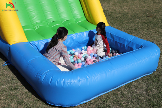 Bouncer Inflatable Combo Obstacle Course Bounce Castle Rumah Dengan Slide Ball Pit Climbing Obstacle Blower