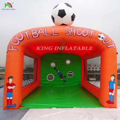 Carnival Inflatable Football Toss Game, menembak sepak bola inflatable