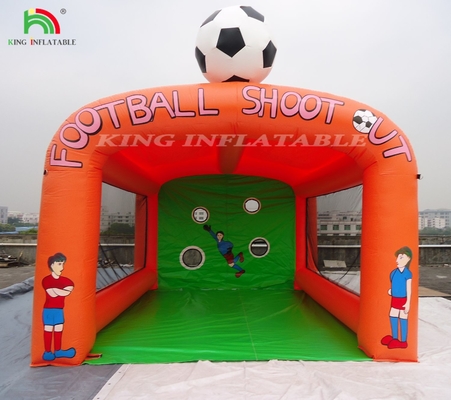 Carnival Inflatable Football Toss Game, menembak sepak bola inflatable