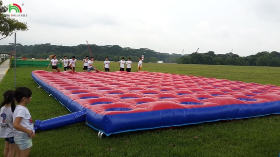 PVC Tarpaulin 5k Penghalang Inflatable Course Combo Large Slide Interaktif Penghalang Inflatable Dewasa