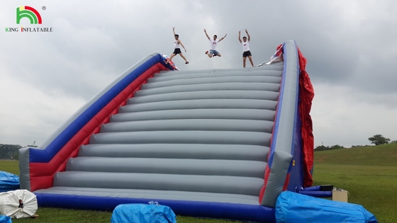 Aman dan Anti-Slip Penghalang Inflatable Course Combo Tangga Pergi