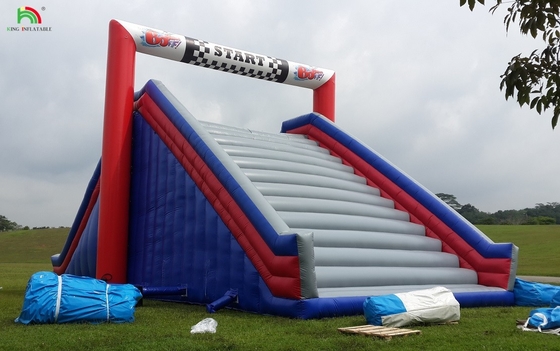 Aman dan Anti-Slip Penghalang Inflatable Course Combo Tangga Pergi