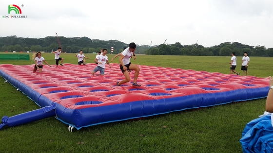 Persaingan Challenge Inflatable Bounce Obstacle Course PVC Mattress Running Inflatable Course Peralatan Untuk Acara