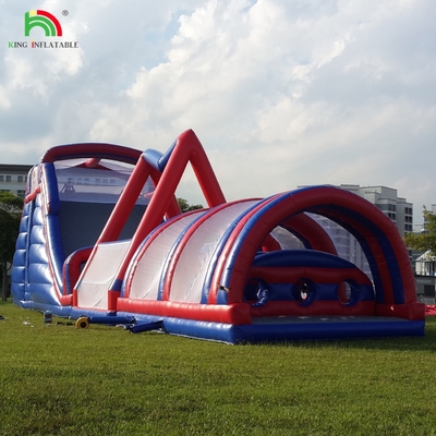 Komersial Outdoor Inflatable Obstacle Course Tantangan Dewasa Inflatable Climb Bounce House Olahraga Game