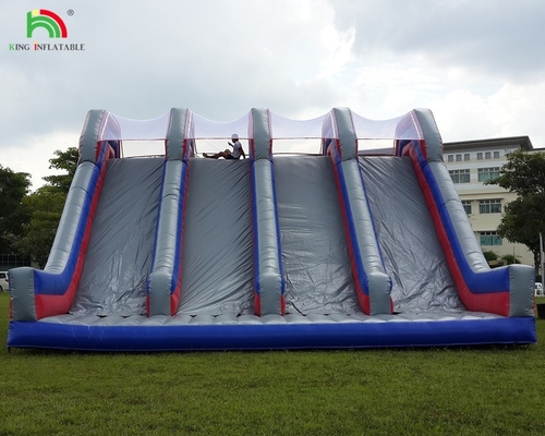 Disesuaikan Inflatable Climbing Wall Bouncy Castle Slide Hambatan Hiburan Produk Olahraga Inflatable Land Hambatan Course
