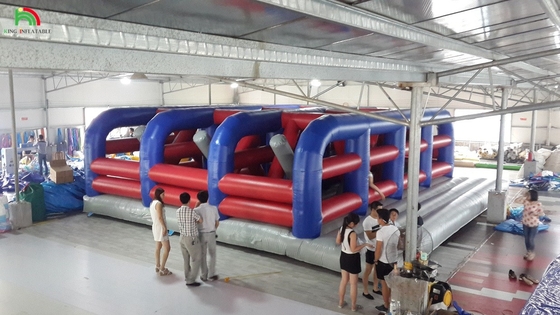 Pelataran rintangan komersial yang bisa diembun Combo Bouncer Jumping Castle Bounce House