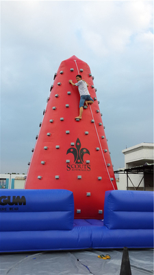 Popular Outdoor Mobile Hiburan udara Menantang Permainan Inflatable Menekuk Menara Rock Menekuk Dinding untuk Anak-anak Indoor