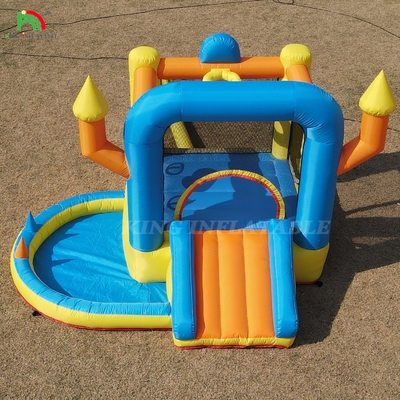 Anak-anak Bounce House Combo Partai Toddler Bouncy Castle dengan Slide Pool Basket Dartboard Trampoline