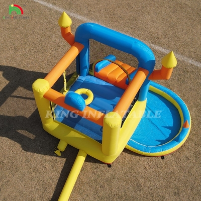 Anak-anak Bounce House Combo Partai Toddler Bouncy Castle dengan Slide Pool Basket Dartboard Trampoline