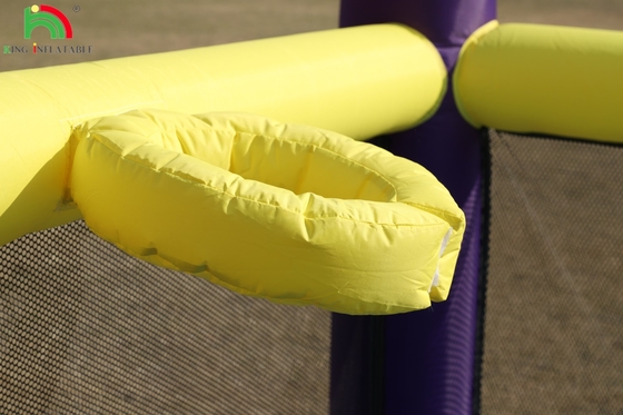 Kombo Rumah Bounce Inflatable Dengan Slide Mendaki Tembok Hambatan Trampolin Bola Pit Pool