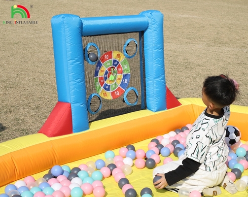 Bouncer Inflatable Combo Bounce House Double Lane Water Slide Inflatable Dengan Kolam Air Trampolin Menembak Net Basket Mendaki