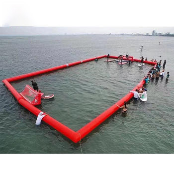 Khusus Outdoor Interactive Inflatable Lapangan Sepak Bola Air Raksasa Inflatable Lapangan Sepak Bola Lapangan Arena Lapangan