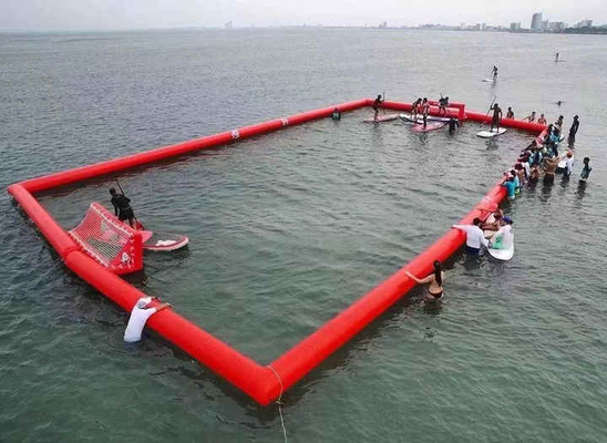 Khusus Outdoor Interactive Inflatable Lapangan Sepak Bola Air Raksasa Inflatable Lapangan Sepak Bola Lapangan Arena Lapangan