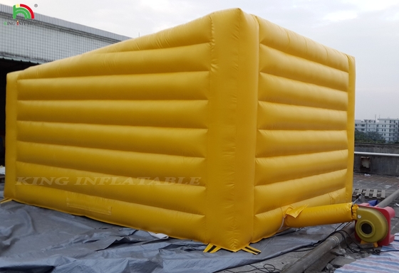 Outdoor Besar Blow Up Acara Pameran Pesta Tent Dengan Led Light Nightclub Inflatable Party Cube Hitam Nightclub Inflatable
