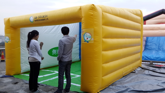Outdoor Besar Blow Up Acara Pameran Pesta Tent Dengan Led Light Nightclub Inflatable Party Cube Hitam Nightclub Inflatable