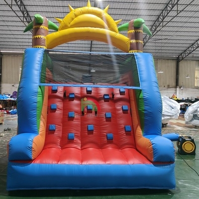 Dewasa Anak-anak Slide Air Kelas Komersial Full PVC Double Lane Slide Air Inflatable Dengan Kolam Air Splash