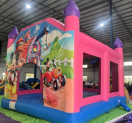 Commercial Inflatable Bouncer House Mickey Mouse Inflatable Jump Bouncy Castle Bounce House untuk Partai Anak Dewasa