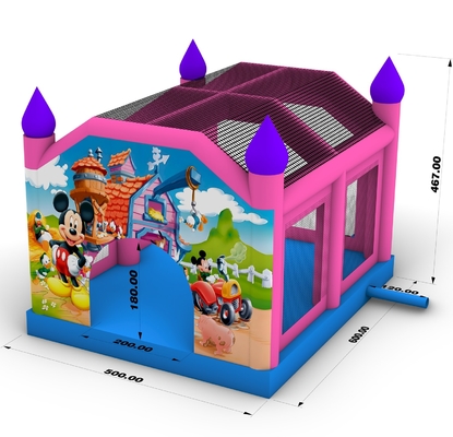 Commercial Inflatable Bouncer House Mickey Mouse Inflatable Jump Bouncy Castle Bounce House untuk Partai Anak Dewasa