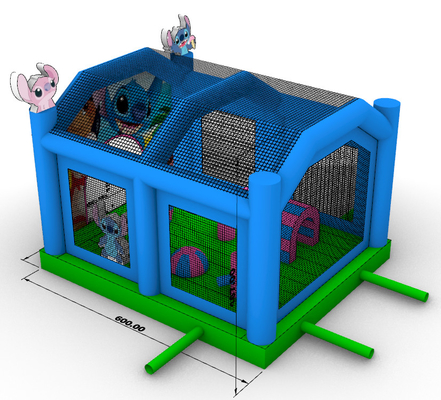 Rumah Bouncer Partisi Bouncer Jump Bouncy Castle Bounce House Combo untuk anak-anak dewasa