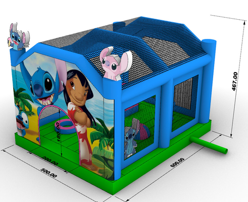 Rumah Bouncer Partisi Bouncer Jump Bouncy Castle Bounce House Combo untuk anak-anak dewasa