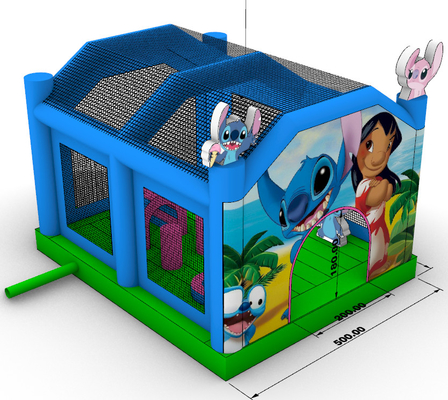 Rumah Bouncer Partisi Bouncer Jump Bouncy Castle Bounce House Combo untuk anak-anak dewasa
