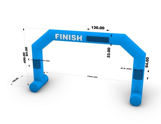 Custom Inflatable Arch Periklanan Mulai Outdoor Inflatable Entrance Arch Marathon Race Line Archway
