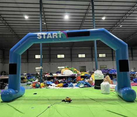 Custom Inflatable Arch Periklanan Mulai Outdoor Inflatable Entrance Arch Marathon Race Line Archway