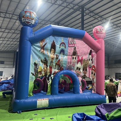Commercial Inflatable Bounce House Castle Combo Inflatable Bouncy Jumping Castle dengan Trampoline rintangan