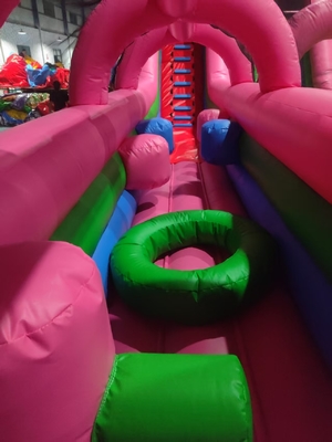 Commercial Grade PVC Spider-Man Water Slide Inflatable Bounce House ComboObstacle Course Slide Inflatable Water Slide
