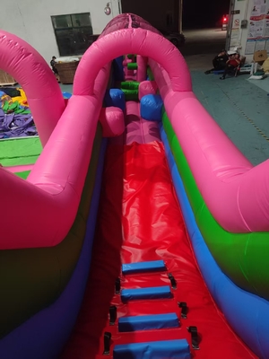 Commercial Grade PVC Spider-Man Water Slide Inflatable Bounce House ComboObstacle Course Slide Inflatable Water Slide