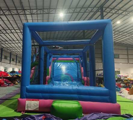 Commercial Grade PVC Besar Air Slide Bounce House Combo Bouncy Castle