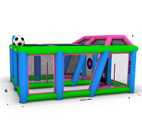 Game Olahraga Inflatable Melempar Target Dartboard Target Game Gelembung Inflatable Football Event Pengadilan gawang