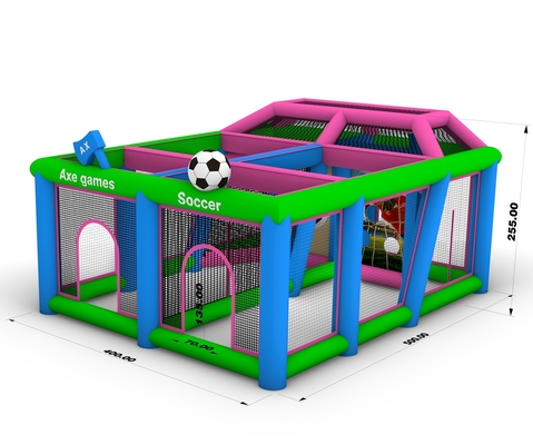 Game Olahraga Inflatable Melempar Target Dartboard Target Game Gelembung Inflatable Football Event Pengadilan gawang