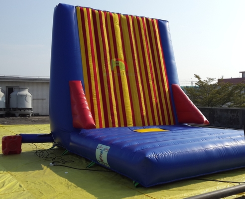 Pabrik Grosir Game Olahraga Luar Ruangan Komersial Dewasa Inflatable Sticky Wall Game Inflatable Jumping Bouncy Castle