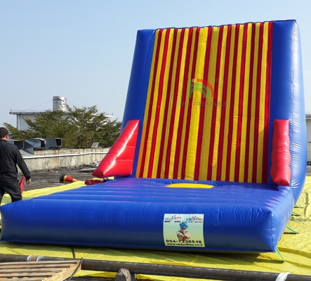 Pabrik Grosir Game Olahraga Luar Ruangan Komersial Dewasa Inflatable Sticky Wall Game Inflatable Jumping Bouncy Castle