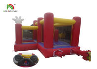 Softplay Merah Mickey Kartun Inflatable Jumper Castle Bouncer Dengan Ocean Ball